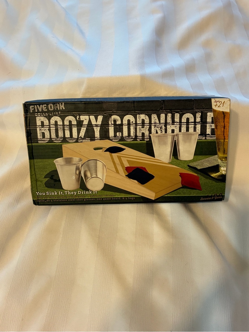 Boozy Cornhole Drinking Game, NWT